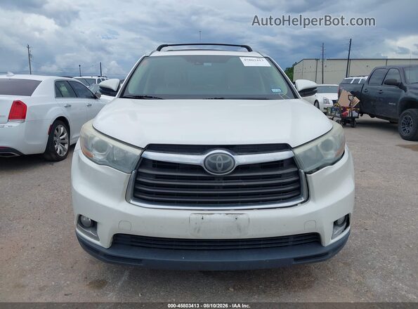 5TDYKRFH0GS186435 2016 TOYOTA HIGHLANDER Cream Вид щитка приладів