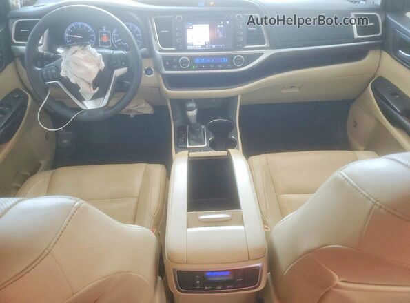 5TDYKRFH2GS124423 2016 TOYOTA HIGHLANDER White Առջևի վահանակի տեսք