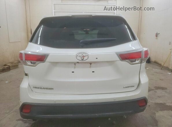 5TDYKRFH2GS124423 2016 TOYOTA HIGHLANDER White Հետևի տեսք
