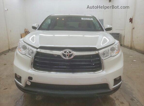 5TDYKRFH2GS124423 2016 TOYOTA HIGHLANDER White Դիմացի տեսք