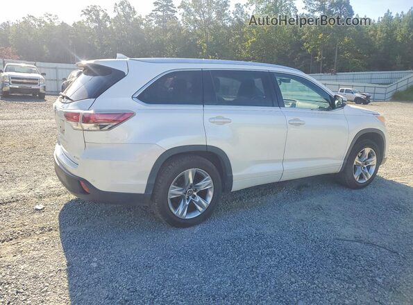5TDYKRFH2GS170351 2016 TOYOTA HIGHLANDER Белый Задняя правая четверть