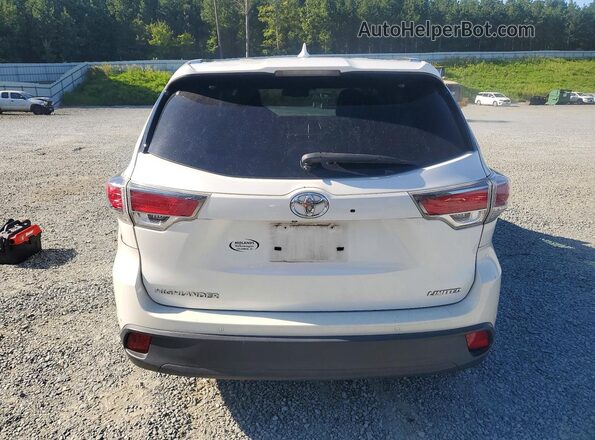 5TDYKRFH2GS170351 2016 TOYOTA HIGHLANDER Белый Вид сзади