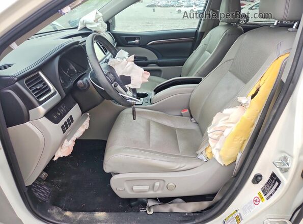 5TDYKRFH3GS144485 2016 TOYOTA HIGHLANDER White Սալոնի դիմացի տեսք