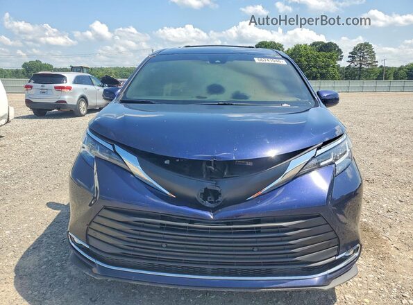 5TDYRKEC0MS053131 2021 TOYOTA SIENNA Blue Դիմացի տեսք