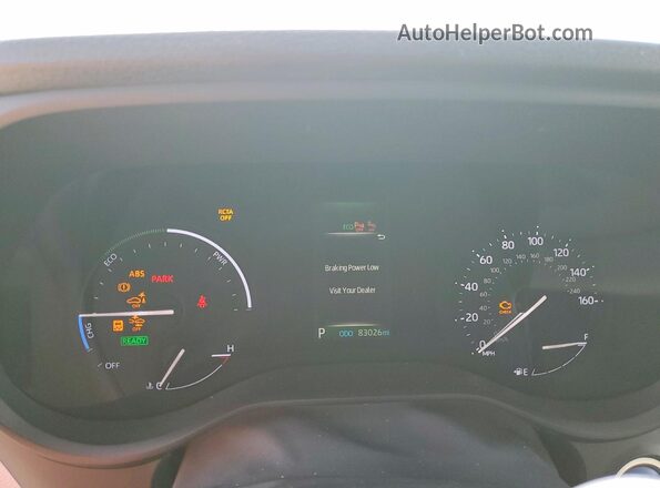 5TDYRKEC0NS076250 2022 TOYOTA SIENNA Темно-бордовый Вид щитка приборов