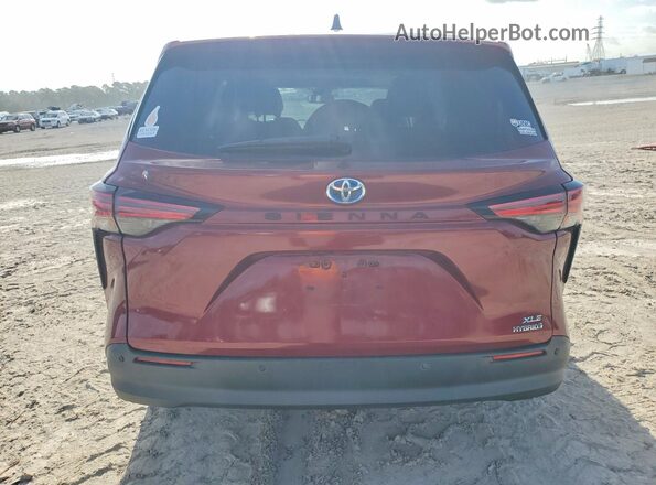 5TDYRKEC0NS076250 2022 TOYOTA SIENNA Темно-бордовый Вид сзади