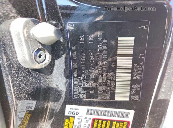 5TDYRKEC0TS293021 2026 TOYOTA SIENNA Black VIN კოდის სტიკერის ხედი
