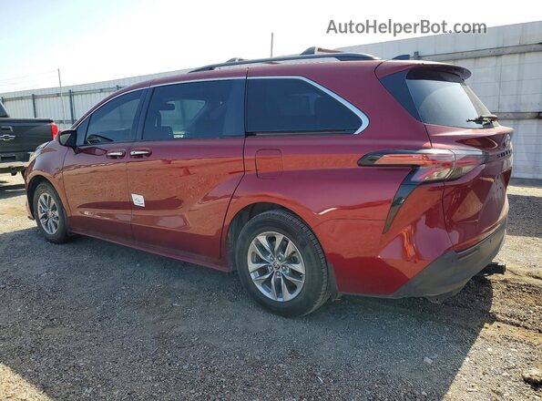5TDYRKEC1NS087550 2022 TOYOTA SIENNA Maroon Հետևի ձախ