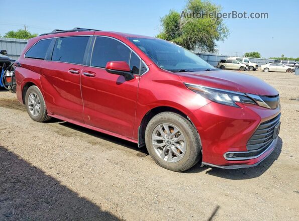 5TDYRKEC1NS087550 2022 TOYOTA SIENNA Maroon Առջևի աջ