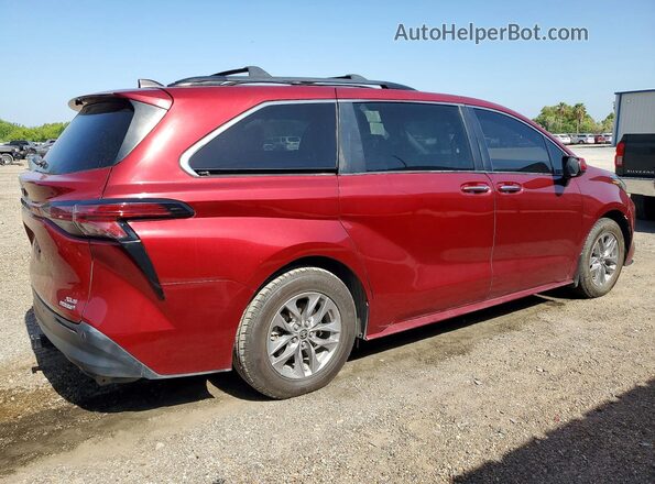 5TDYRKEC1NS087550 2022 TOYOTA SIENNA Maroon Հետևի աջ