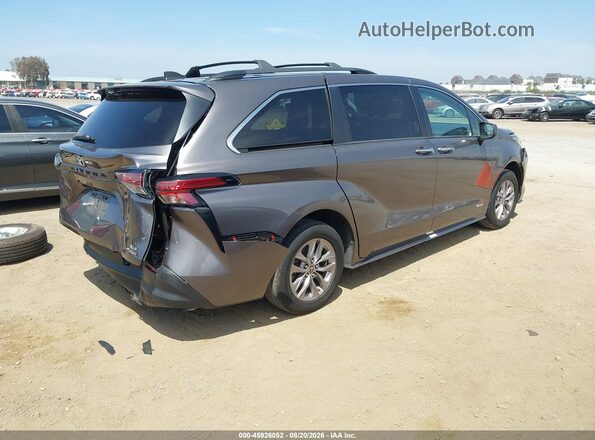 5TDYRKEC2MS013746 2021 TOYOTA SIENNA Gray Задня права чверть