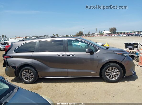 5TDYRKEC2MS013746 2021 TOYOTA SIENNA Gray Панорамний вид салону 360°