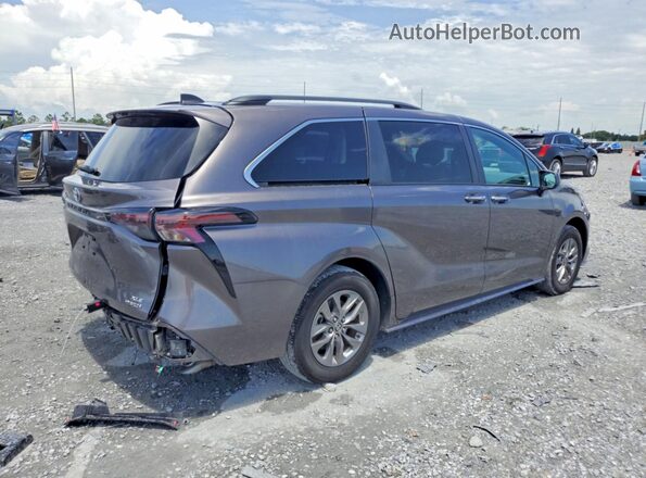 5TDYRKEC2PS176580 2023 TOYOTA SIENNA Silver Tył prawy
