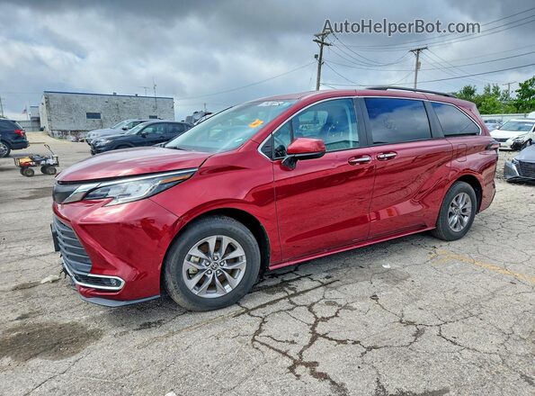 5TDYRKEC4PS161840 2023 TOYOTA SIENNA Красный Задняя левая четверть