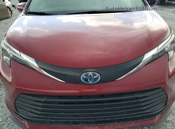 5TDYRKEC4SS257007 2025 TOYOTA SIENNA Бордовый Вид подкапотного пространства