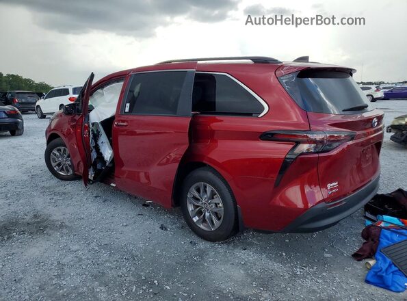 5TDYRKEC4SS257007 2025 TOYOTA SIENNA Бордовый Задняя левая четверть