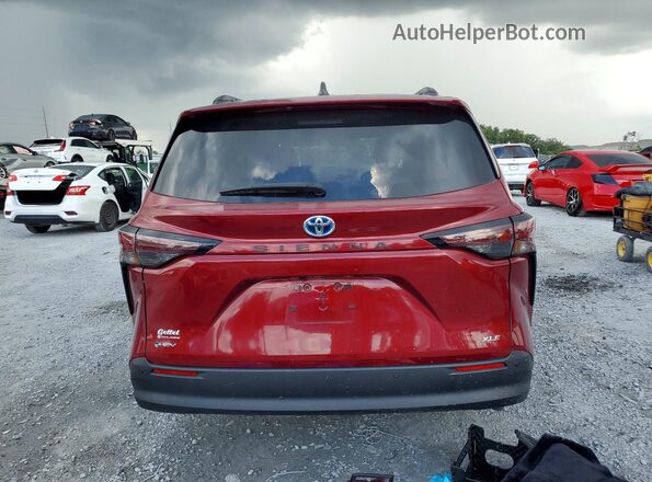 5TDYRKEC4SS257007 2025 TOYOTA SIENNA Бордовый Вид сзади