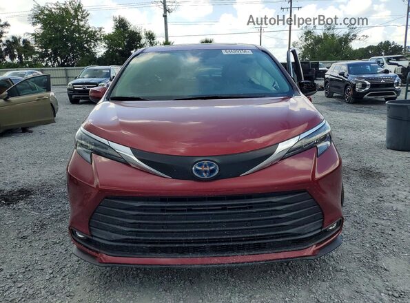 5TDYRKEC4SS257007 2025 TOYOTA SIENNA Бордовый Вид спереди