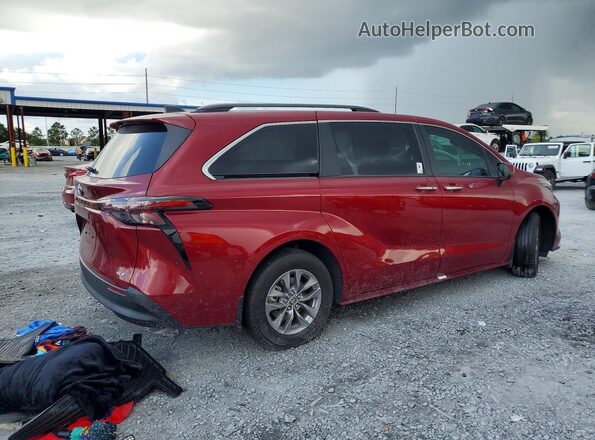 5TDYRKEC4SS257007 2025 TOYOTA SIENNA Бордовый Задняя правая четверть