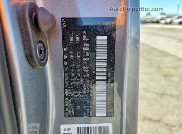 5TDYRKEC4TS297265 2026 TOYOTA SIENNA Gray Вид наклейки з VIN-кодом