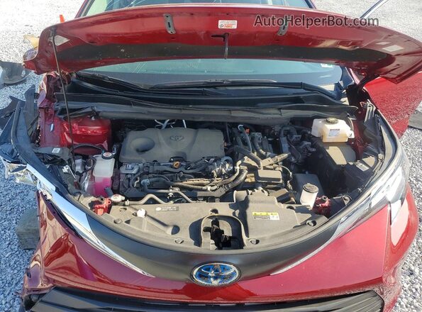 5TDYRKEC5NS077782 2022 TOYOTA SIENNA Red Շարժիչի բաժամունքի տեսք