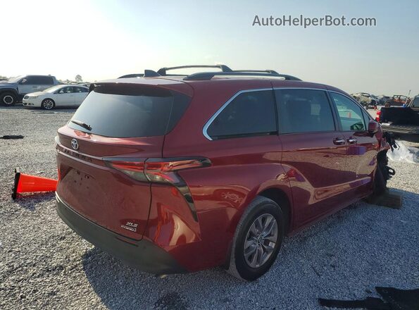 5TDYRKEC5NS077782 2022 TOYOTA SIENNA Red Հետևի աջ