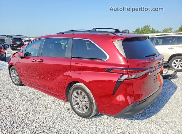 5TDYRKEC5NS077782 2022 TOYOTA SIENNA Red Հետևի ձախ