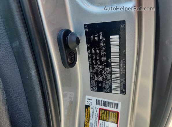 5TDYRKEC5PS178890 2023 TOYOTA SIENNA Silver VIN კოდის სტიკერის ხედი