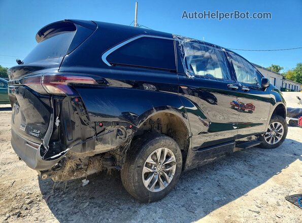 5TDYRKEC5RS188659 2024 TOYOTA SIENNA Black უკანა მარჯვენა