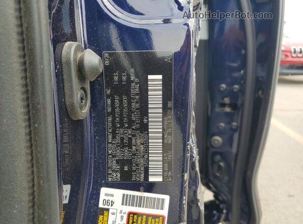 5TDYRKEC5TS335974 2026 TOYOTA SIENNA Blue Widok naklejki z numerem VIN