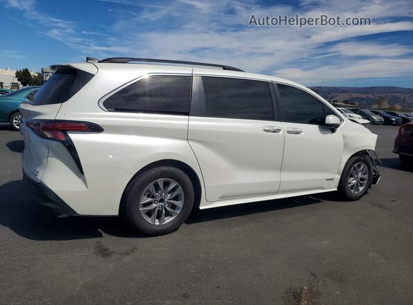 5TDYRKEC6MS042280 2021 TOYOTA SIENNA Белый Задняя правая четверть