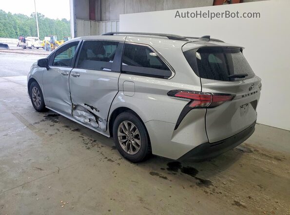 5TDYRKEC7MS056172 2021 TOYOTA SIENNA Серебряный Задняя левая четверть
