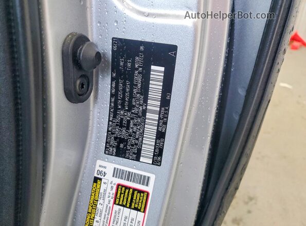 5TDYRKEC7MS056172 2021 TOYOTA SIENNA Серебряный Вид наклейки с VIN-кодом