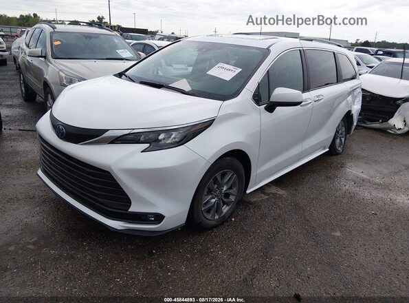5TDYRKEC7SS238533 2025 TOYOTA SIENNA White წინა მარცხენა ხედი სამი მეოთხედიდან