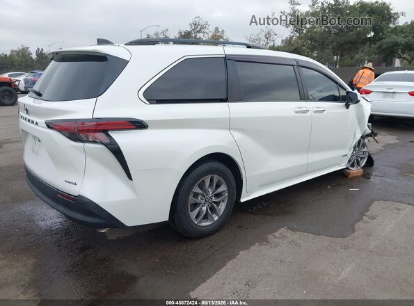 5TDYRKEC8MS007899 2021 TOYOTA SIENNA White Հետևի աջ