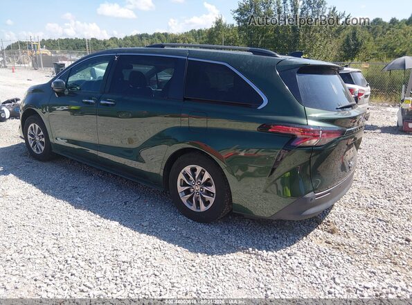 5TDYRKEC8NS127994 2022 TOYOTA SIENNA Green უკანა მარცხენა