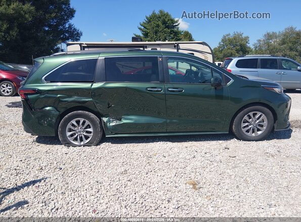 5TDYRKEC8NS127994 2022 TOYOTA SIENNA Green წინა ხედი