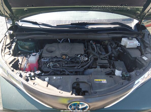 5TDYRKEC8NS127994 2022 TOYOTA SIENNA Green უკანა ხედი
