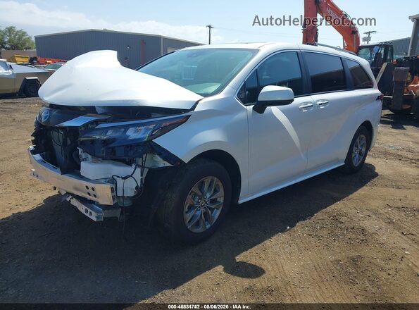 5TDYRKECXSS235836 2025 TOYOTA SIENNA White Առջևի ձախ երեք քառորդ տեսարան