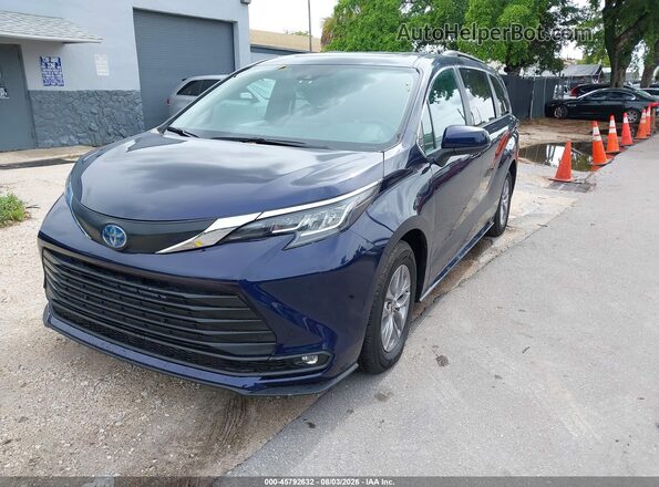 5TDYRKECXSS245380 2025 TOYOTA SIENNA Blue Передня ліва чверть