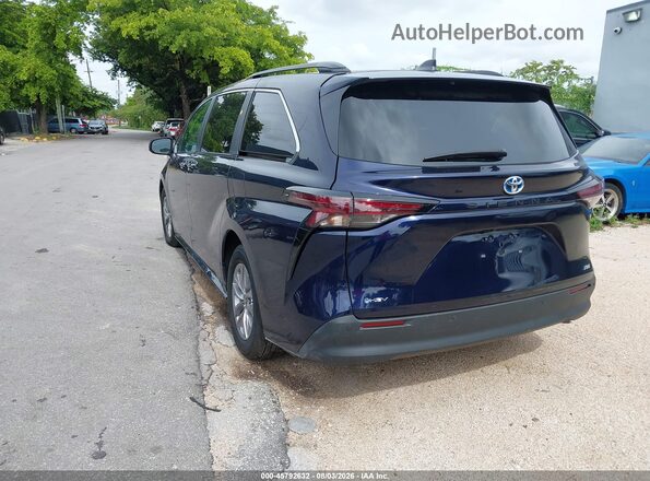 5TDYRKECXSS245380 2025 TOYOTA SIENNA Blue Задня ліва чверть