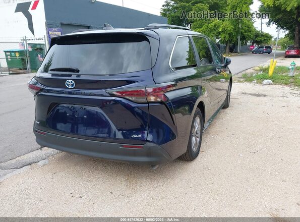 5TDYRKECXSS245380 2025 TOYOTA SIENNA Blue Задня права чверть