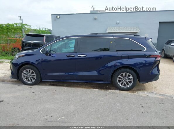 5TDYRKECXSS245380 2025 TOYOTA SIENNA Blue Панорамний вид салону 360°