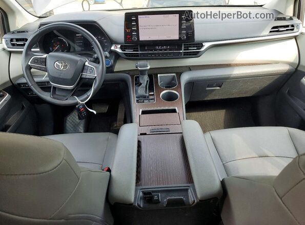 5TDYSKFC4PS082039 2023 TOYOTA SIENNA Gray Առջևի վահանակի տեսք