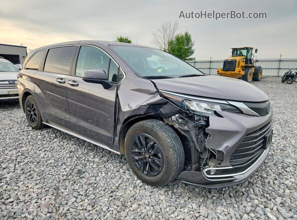 5TDYSKFC5NS072858 2022 TOYOTA SIENNA Серый Передняя правая четверть