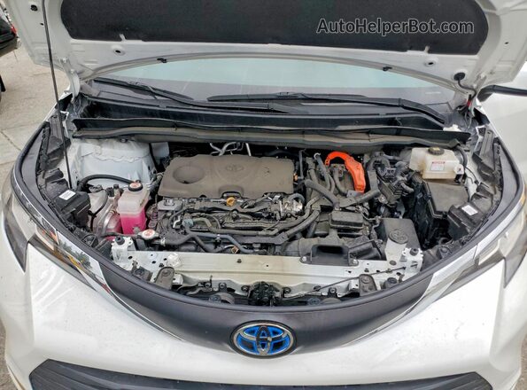 5TDYSKFC7PS076316 2023 TOYOTA SIENNA White Widok komory silnika