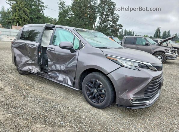 5TDYSKFCXPS075953 2023 TOYOTA SIENNA Gray Przód prawy