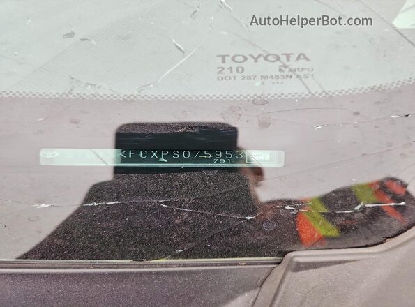 5TDYSKFCXPS075953 2023 TOYOTA SIENNA Gray Widok naklejki z numerem VIN