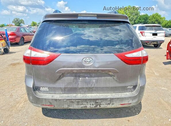 5TDYZ3DC0HS773946 2017 TOYOTA SIENNA Gray Vista interior trasera