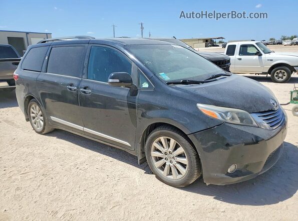 5TDYZ3DC0HS779455 2017 TOYOTA SIENNA Черный Передняя правая четверть